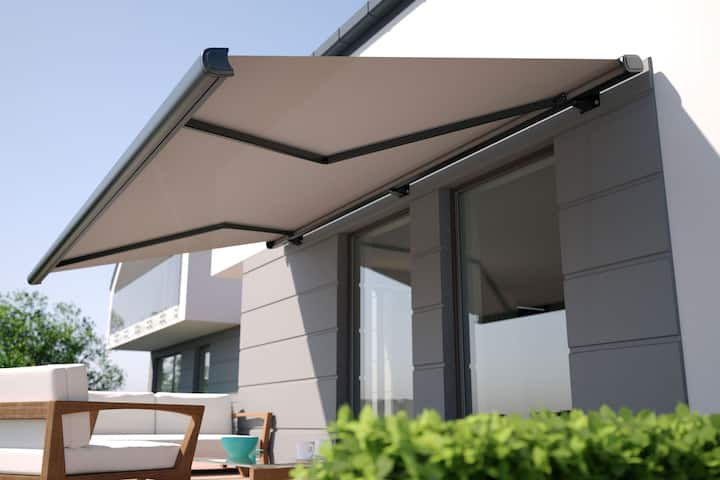 Residential awning installation in Houston